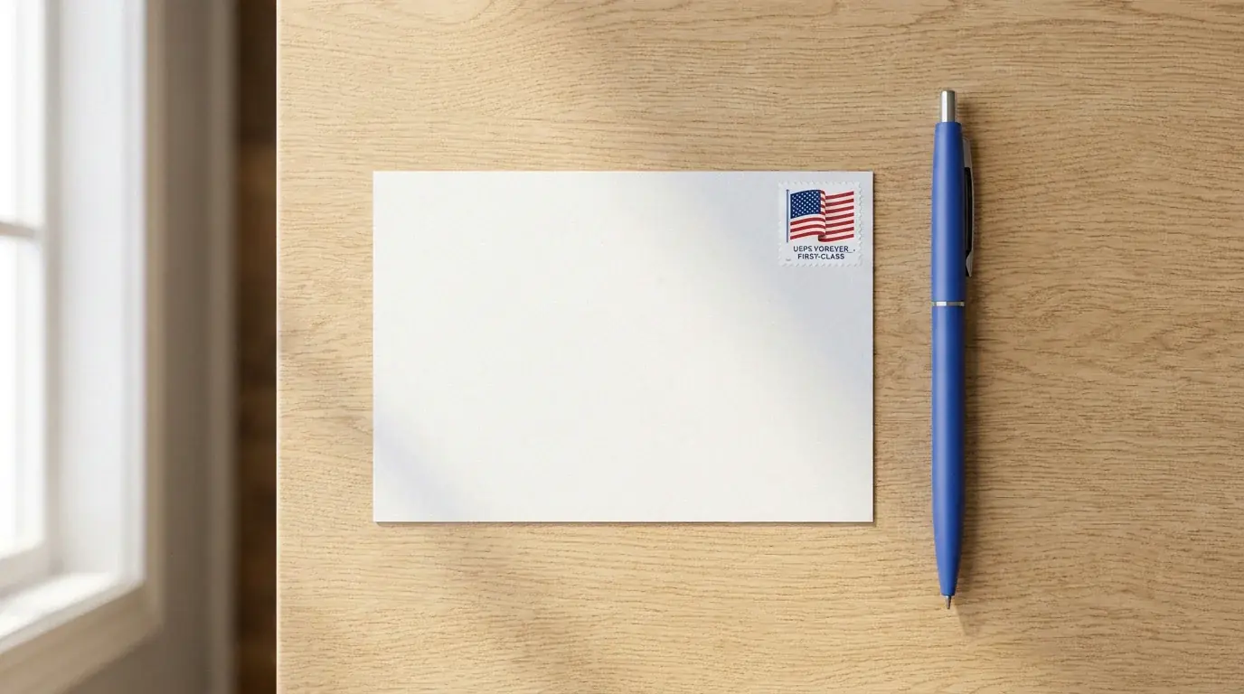 Step-by-step process for resubmitting a rejected AMOE request showing new postcard preparation and correct mailing procedure