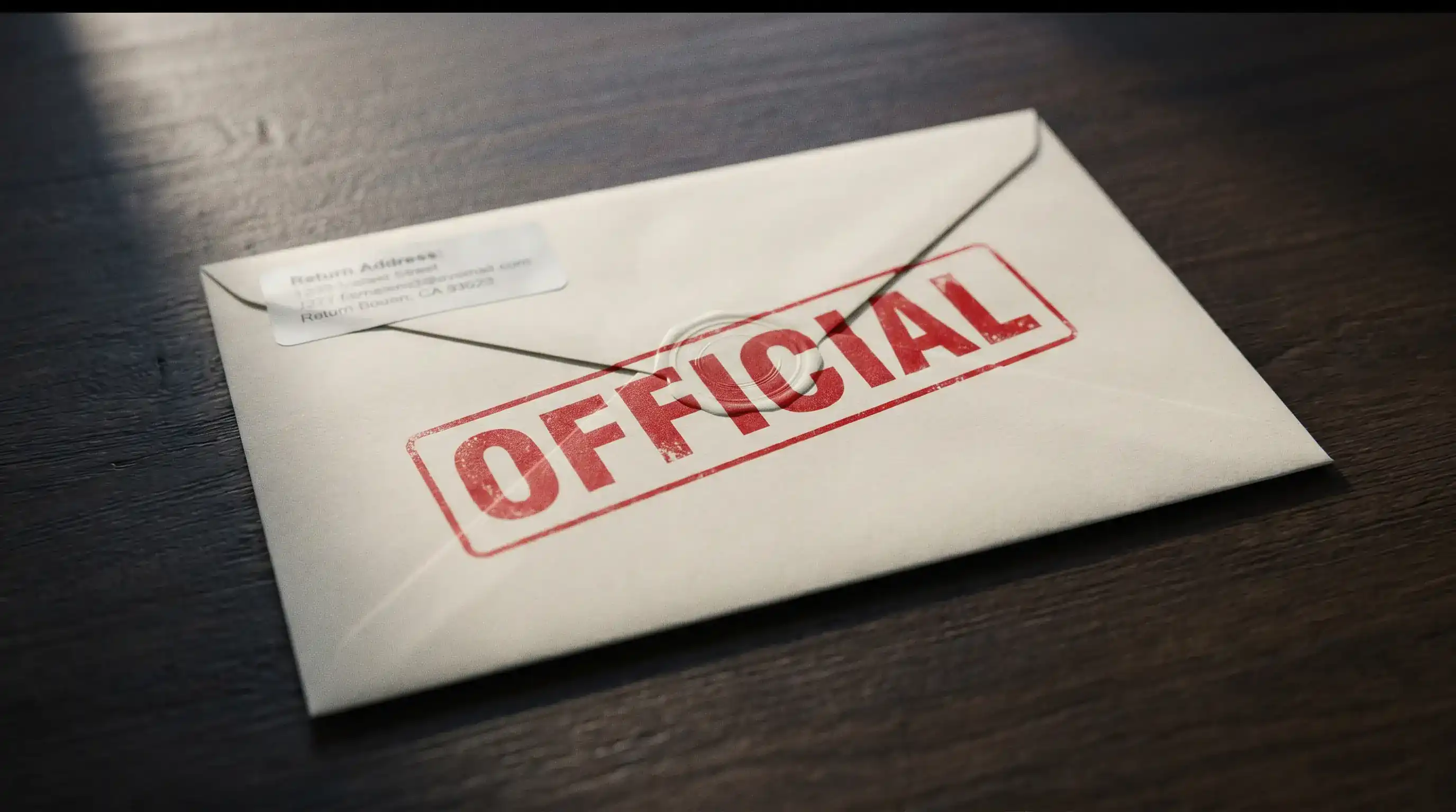 Legal document envelope representing New York attorney general cease-and-desist letters sent to sweepstakes casino operators in 2025
