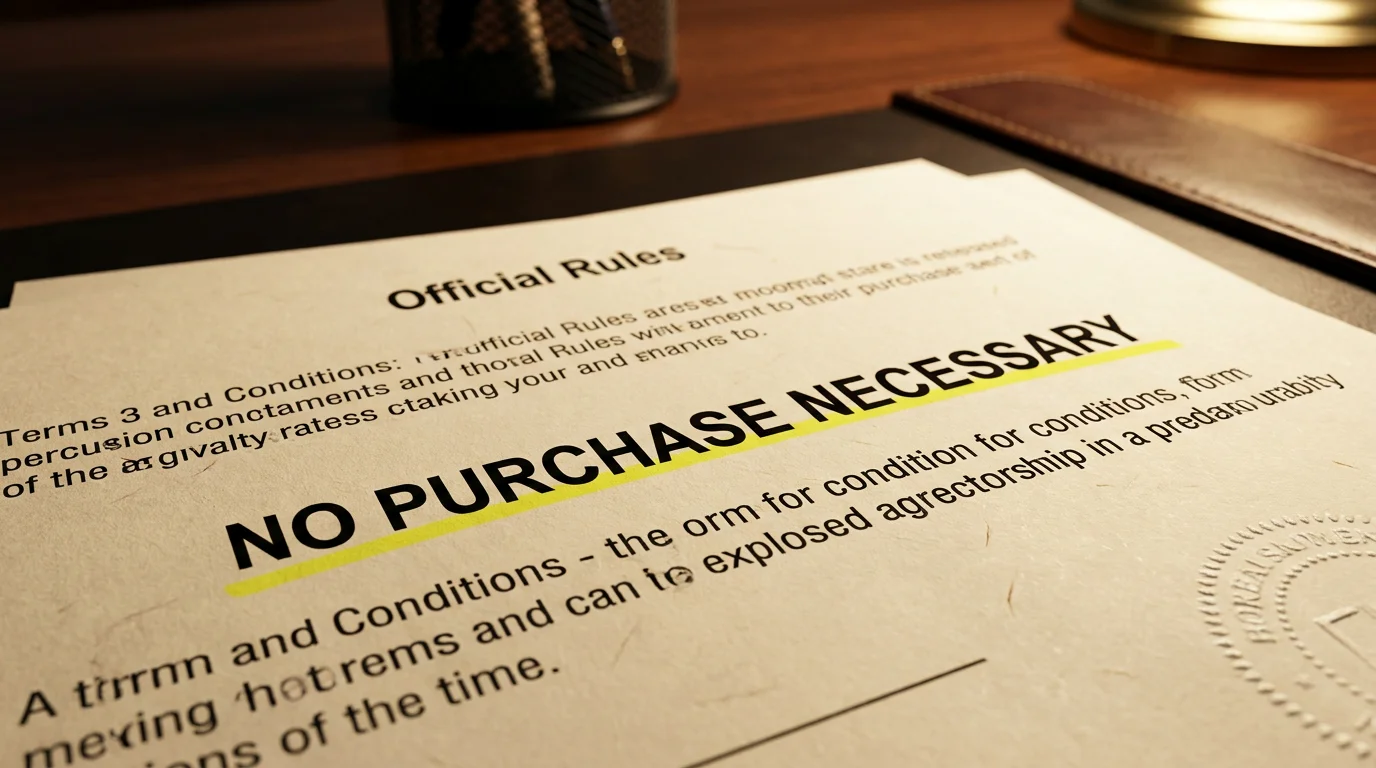 No Purchase Necessary Rule: The Legal Pillar of Every U.S. Sweepstakes