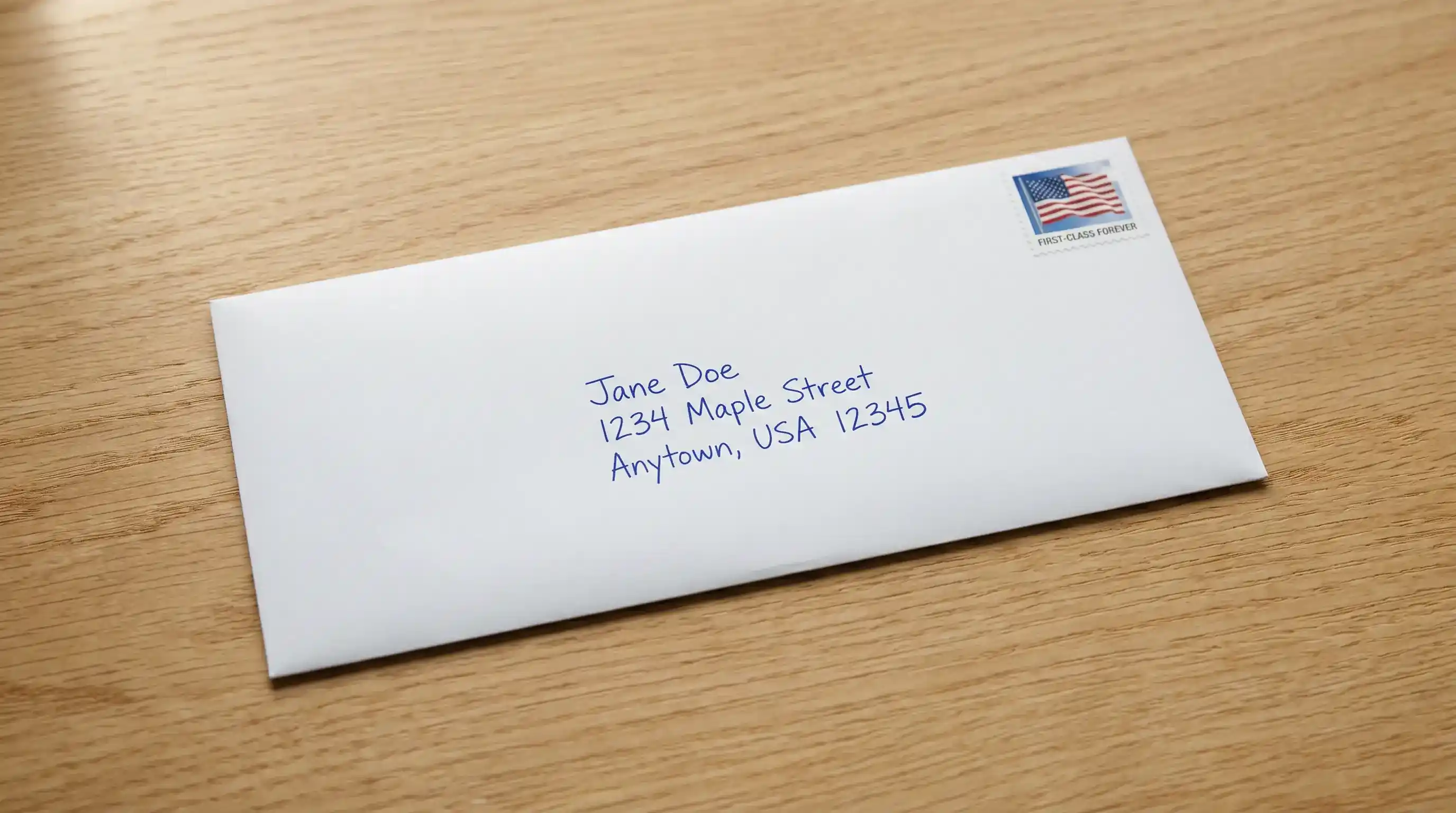Standard number 10 business envelope for sweepstakes casino AMOE entry showing acceptable alternative to postcard format