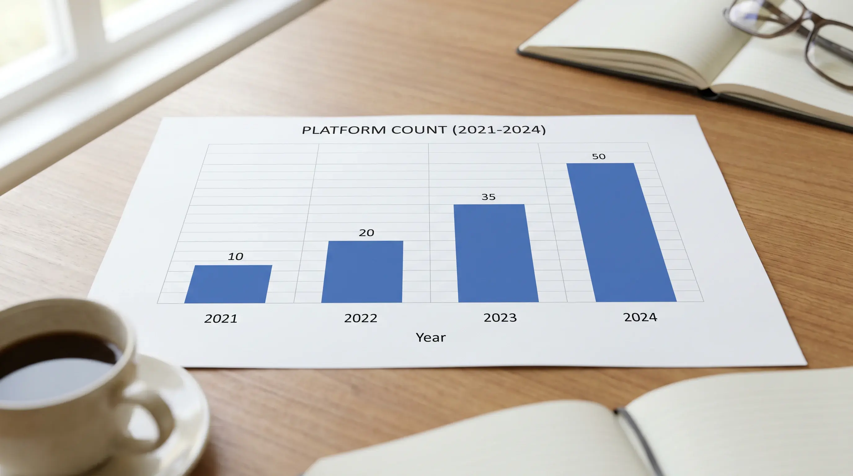 Sweepstakes casino platform count growth from handful in 2021 to 186 verified platforms in 2024 showing 340 percent three-year increase
